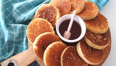 Mini galettes de semoule à la poêle