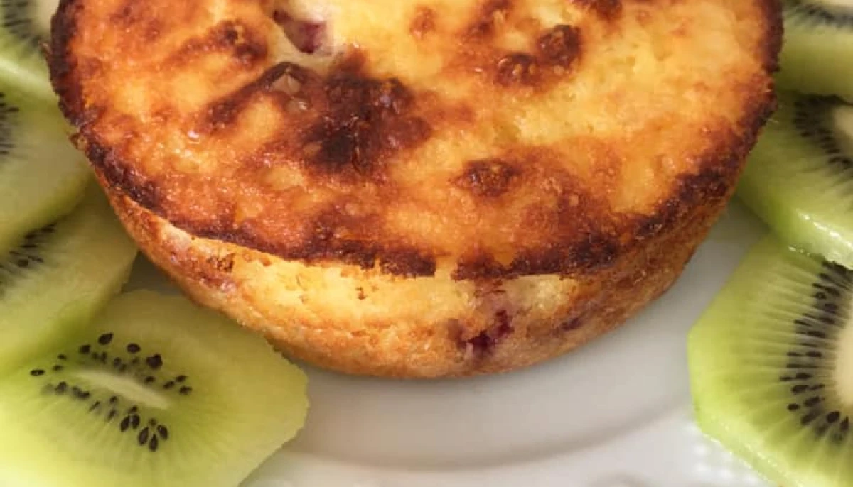 Mini gâteau de semoule aux framboises