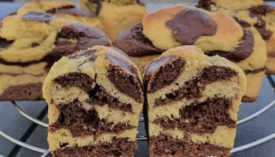 Minis cakes marbrés