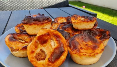 Minis flans sans pâte natures ou pommes-cannelle