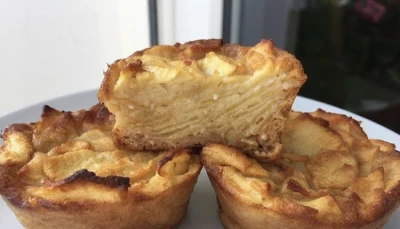 Minis gâteaux invisibles aux pommes