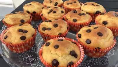 Minis muffins légers aux pépites de chocolat