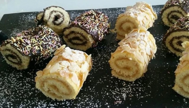 Minis roulés chocolat et citron