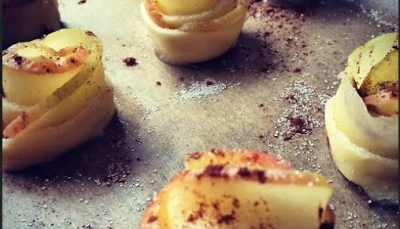 Minis tartelettes pommes-roses