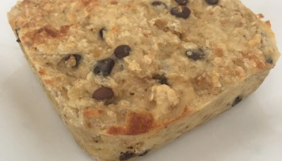 Moelleux aux flocons d'avoine et choc