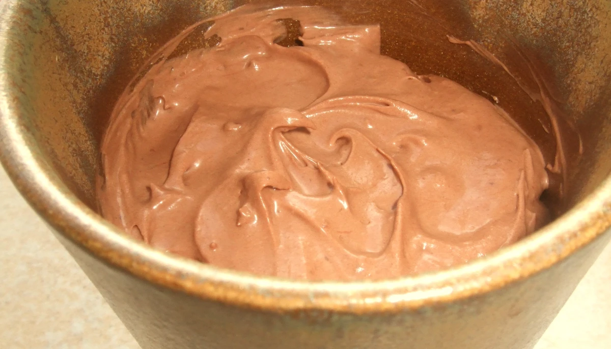 Mousse au chocolat allégée