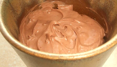 Mousse au chocolat allégée