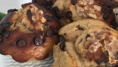 Muffin à la crème de noisette et chocolat