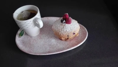 Muffin aux fruits rouge