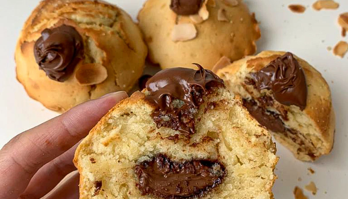Muffin coeur coulant nutella