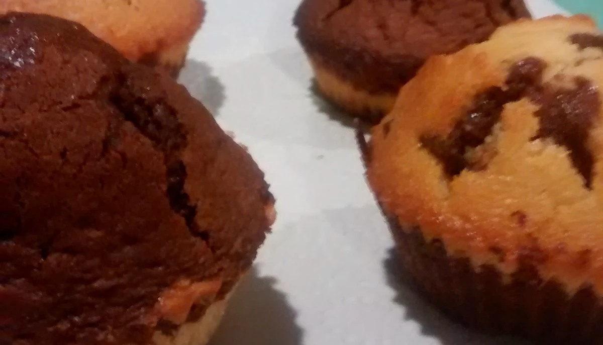 Muffin Marbré chocolat / pépites de chocolat