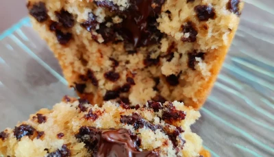 Muffin pépites de chocolat coeur coulant