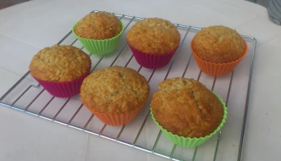 Muffins à la banane et aux flocons d'avoine