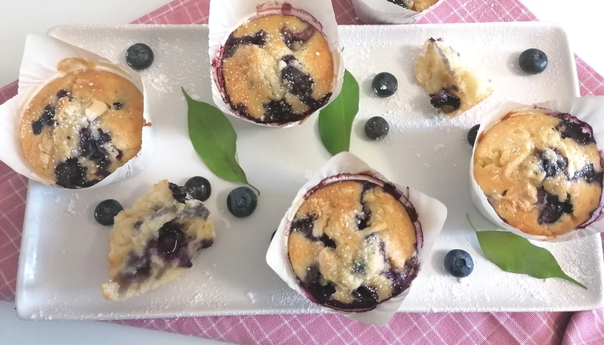 Muffins aux myrtilles
