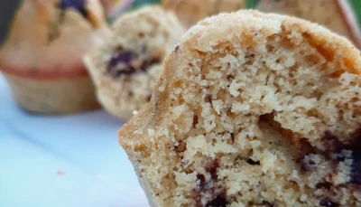 Muffins beurre de cacahuètes-pépites de chocolat