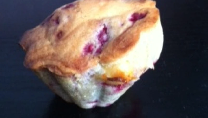 Muffins chocolat blanc framboises
