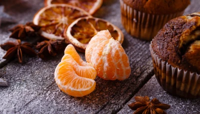 Muffins chocolat et clémentine
