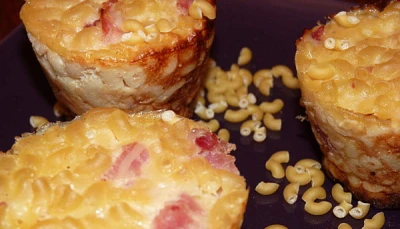 Muffins de petites pâtes