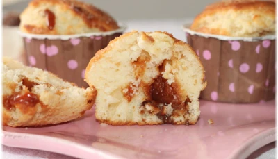 Muffins fondants au caramel beurre salé