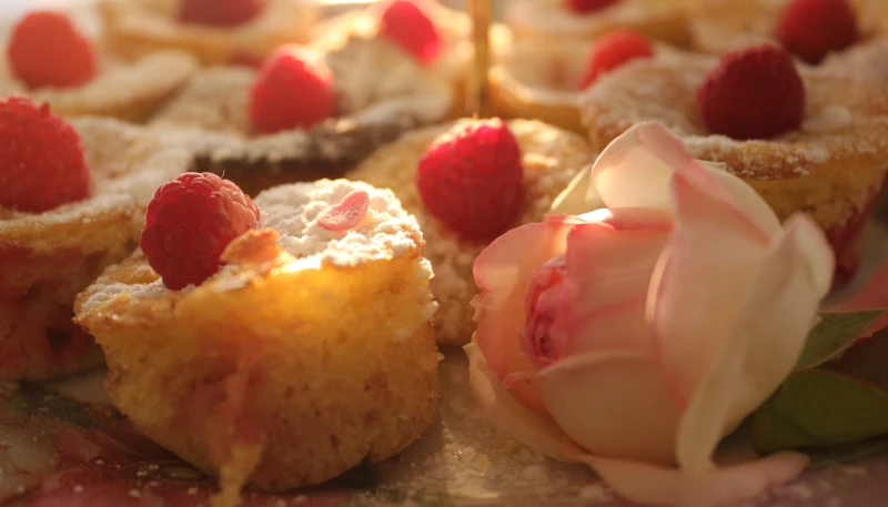Muffins légers framboises et citron