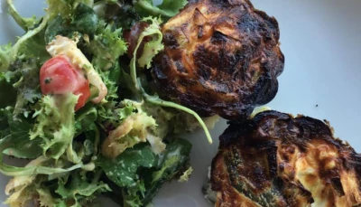 Muffins poireaux / truite fumée