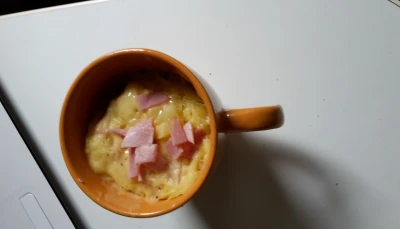 Mug Cake jambon fromage