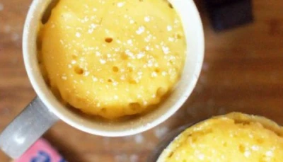 Mug financier coeur coulant chocolat blanc