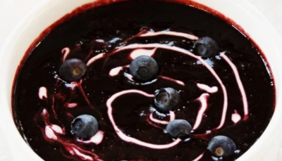 Myrtilles à la crème