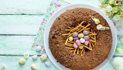 Nid de Pâques au chocolat