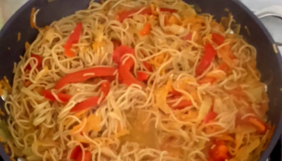 Nouilles chinoises aux légumes