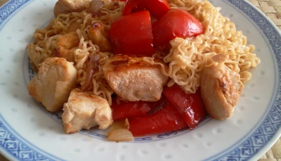 Nouilles chinoises spéciales gueule de bois.