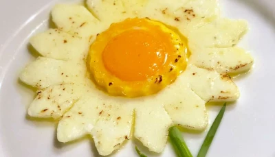 Oeuf au plat "design"