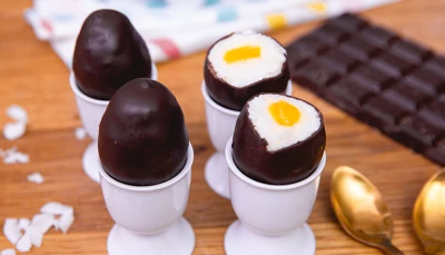 Œuf cocotte chocolat abricot