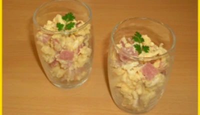 Oeufs brouillés au bacon
