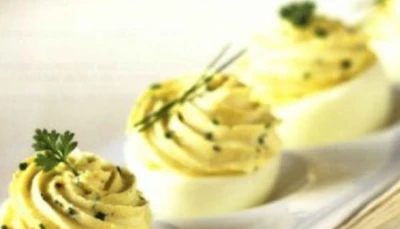 Oeufs mimosa ciboulette