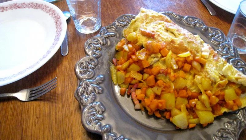 Omelette aux légumes