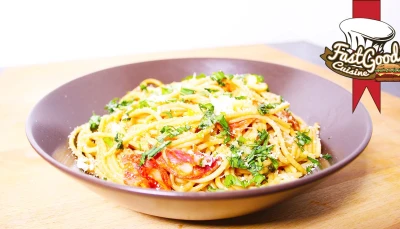 One pot pasta chorizo/basilic