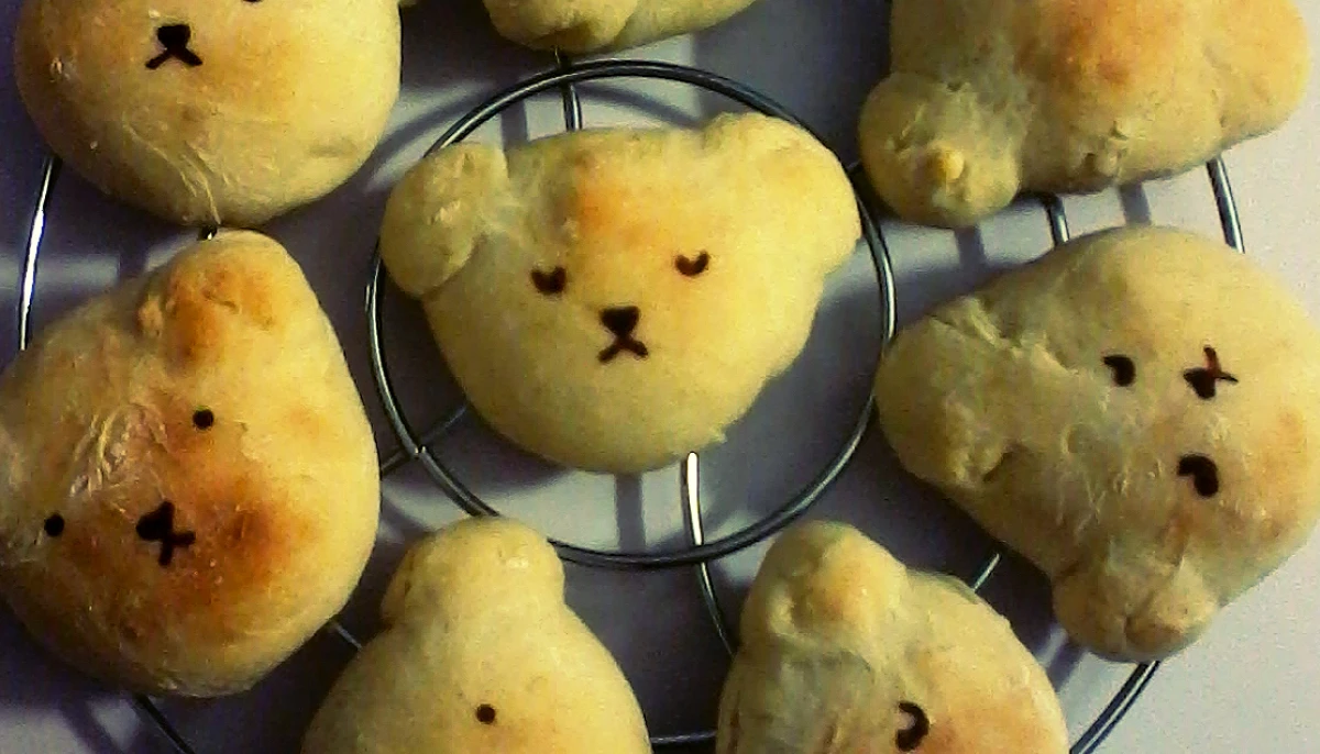 Oursons fourrés à la crème pâtissière vanille