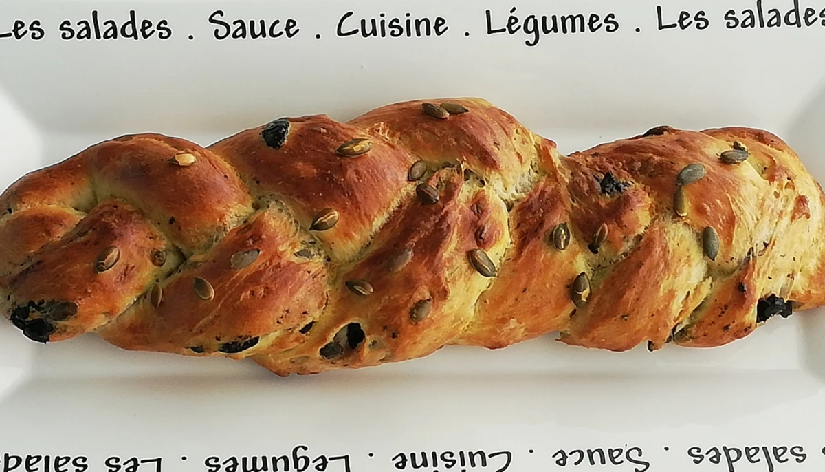 Pain aux olives et graines de courge