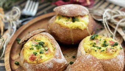 Pain de campagne farci