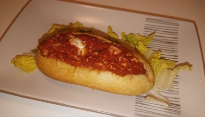 Pain surprise façon pizza