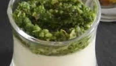 Pana Cotta au pesto