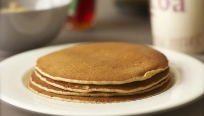 Pancakes au lait de soja et farine de chataigne