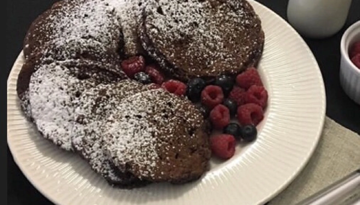 Pancakes sans gluten au chocolat
