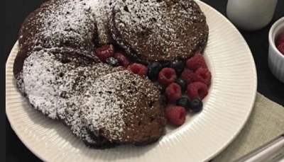 Pancakes sans gluten au chocolat