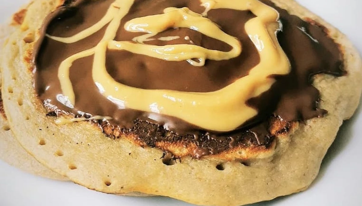 Pancakes sans gluten choco/cacahuètes