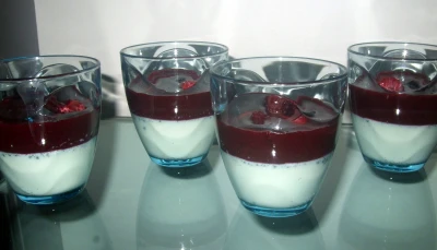 Panna cotta aux fruits rouges