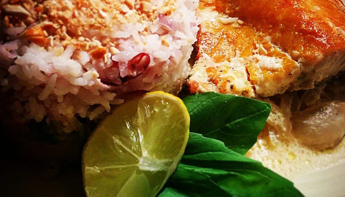 Papillote de Haddock lait de coco-citronnelle