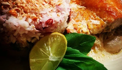 Papillote de Haddock lait de coco-citronnelle