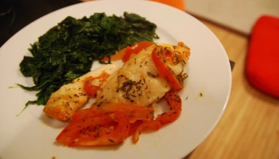 Papillote de poulet au citron et au thym